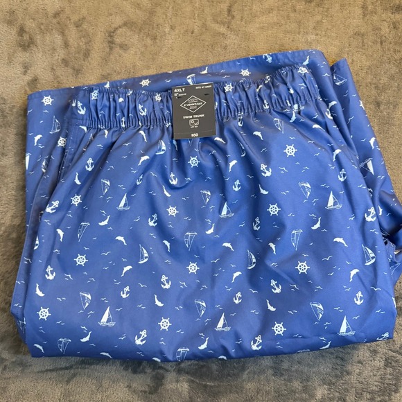 St. John's Bay Other - St Johns Bay Swim Trunks Mens 4XLT Blue Nautical Sailboat Anchor Elastic Waist